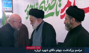 حضور قالیباف در مراسم چهلمین روز تشییع و تدفین رهبر شهید انقلاب | آخرین خبر
