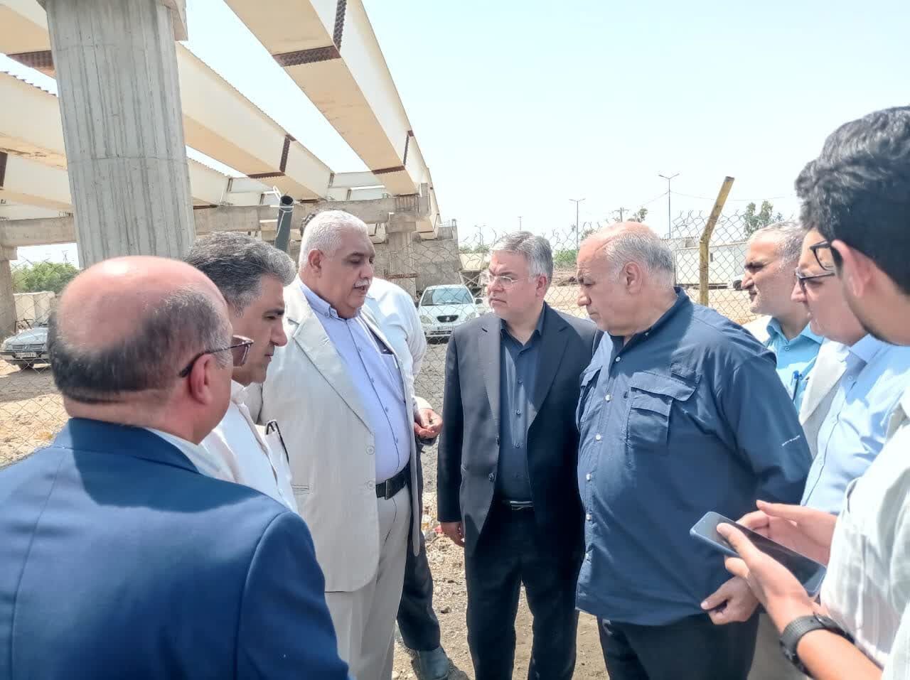 بازدید معاون وزیر راه و شهرسازی از تقاطع غیر همسطح نظام مافی شوش