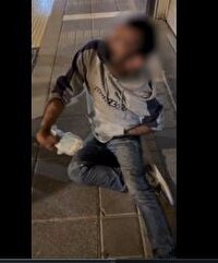 دستگیری یک فرد گدا نما در بجنورد که خود را به معلولیت می‌زد