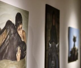 برپایی نمایشگاه نقاشی بردی (زلف باد) در اهواز