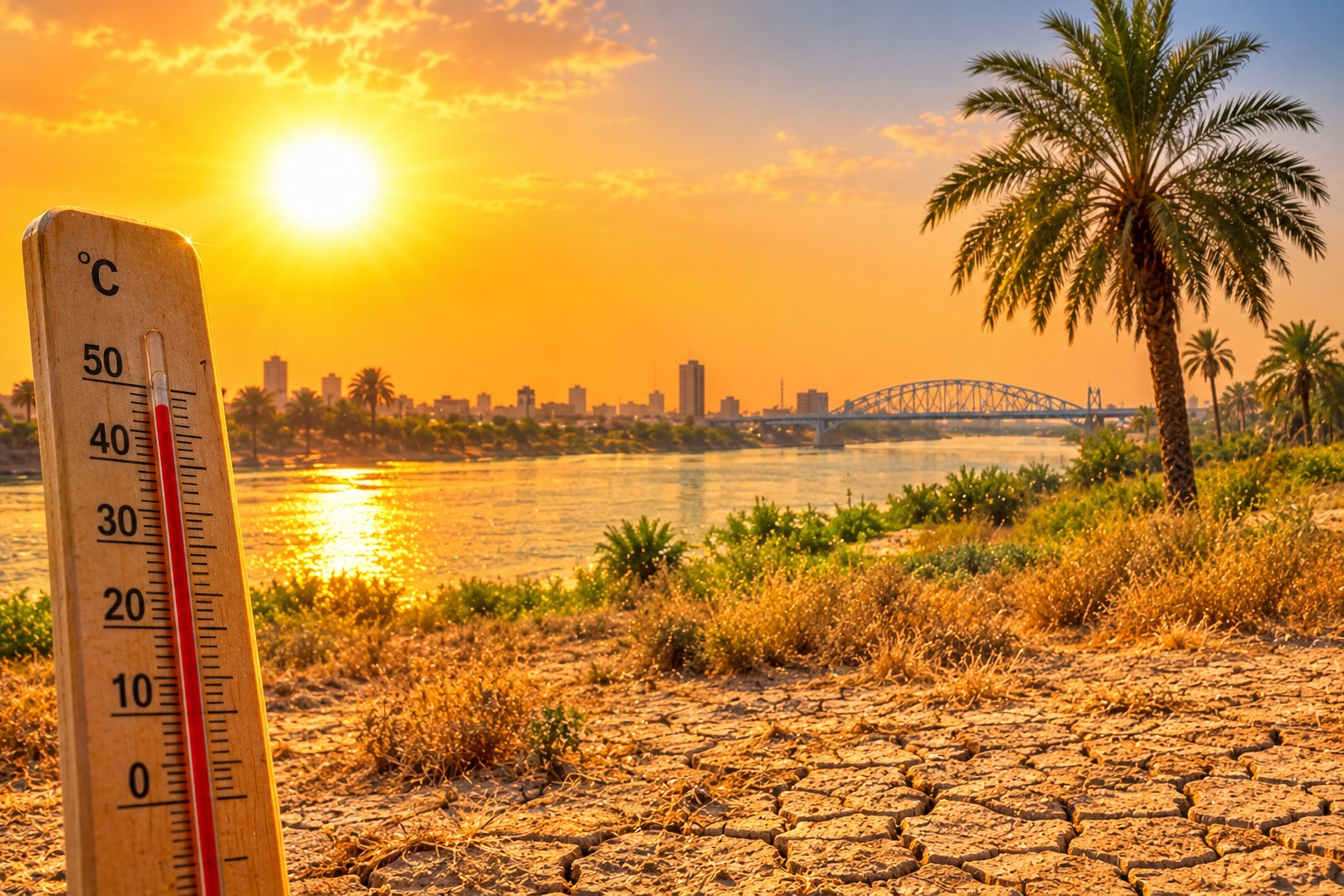 ثبت دمای ۴۷ درجه و بیشتر در ۱۱ شهر خوزستان