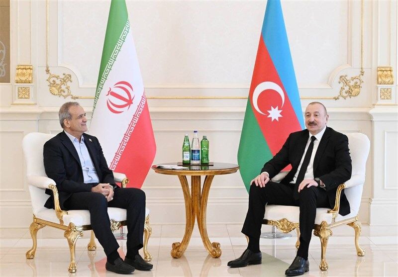 دیدار رؤسای جمهور ایران و جمهوری آذربایجان در ترکمنستان
