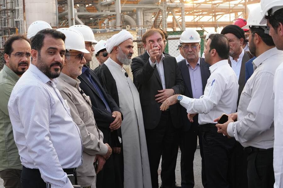 روند بازسازی پالایشگاه فاز ۱۴ پارس جنوبی مطلوب است