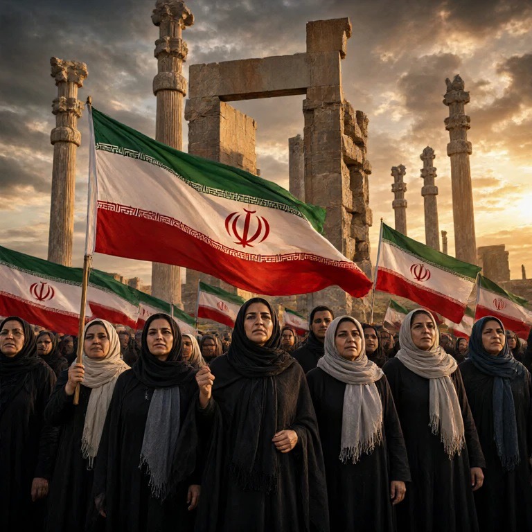 تجمع مردمی در تخت جمشید در پاسخ به اظهارات سخیف دولت آمریکا