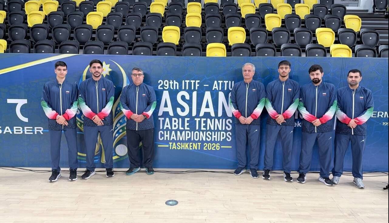 تنیس‌روی‌میز قهرمانی آسیا؛ تیم مردان ایران پنجم شد
