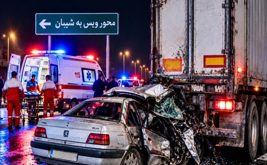 سه فوتی بر اثر سانحه رانندگی در مسیر ویس به شیبان در استان خوزستان