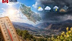 پیش‌بینی بارش پراکنده و رعدوبرق در کهگیلویه و بویراحمد